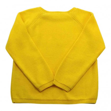 Pull tricot jaune Clément