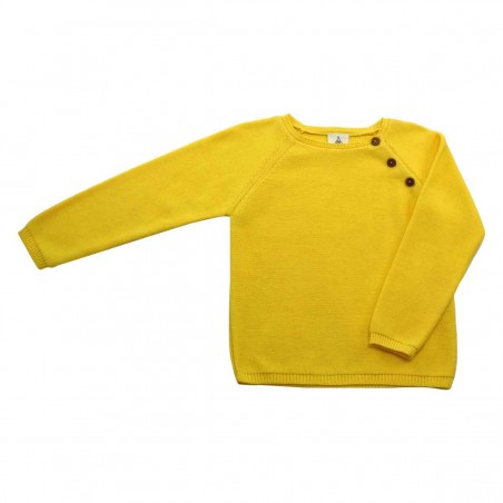 Pull tricot jaune Clément