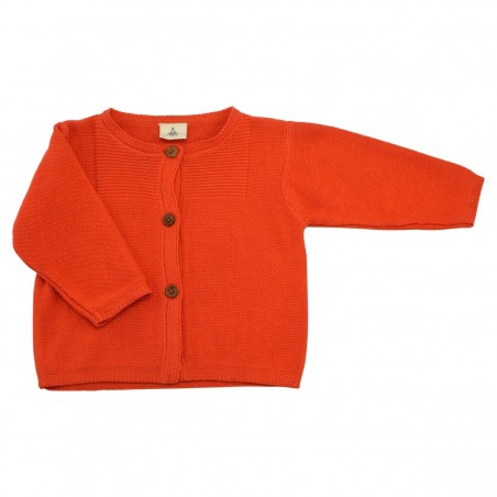 Cardigan tricot tangerine Victoire