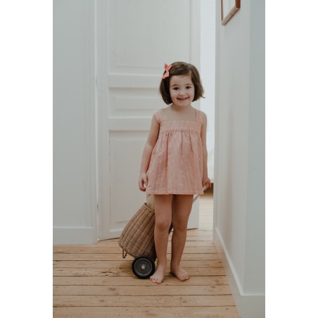 Blouse à bretelles rayée tangerine Ysance Blouse à bretelles rayée tangerine Ysance