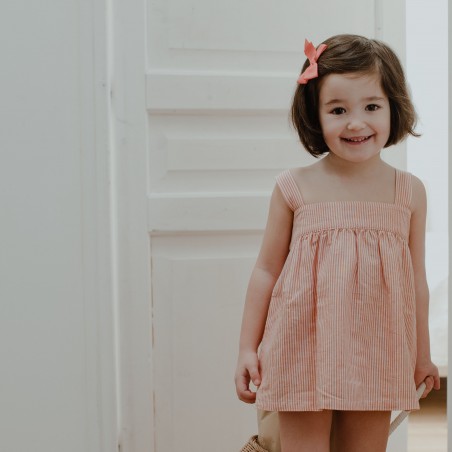 Blouse à bretelles rayée tangerine Ysance Blouse à bretelles rayée tangerine Ysance
