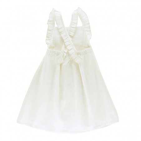 Robe dos croisé lange écru Philippine Robe dos croisé lange écru Philippine