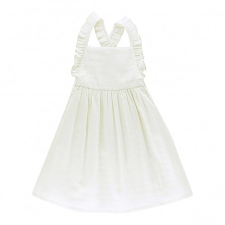 Robe dos croisé lange écru Philippine Robe dos croisé lange écru Philippine