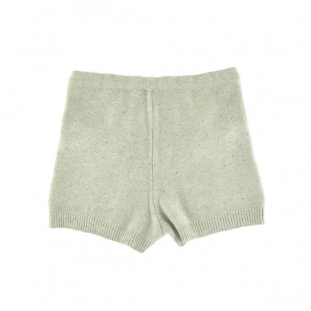 Short tricot gris perle Fantine