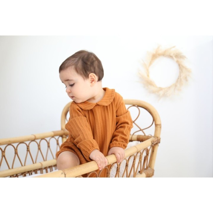 Body Pia maille pointelle noix