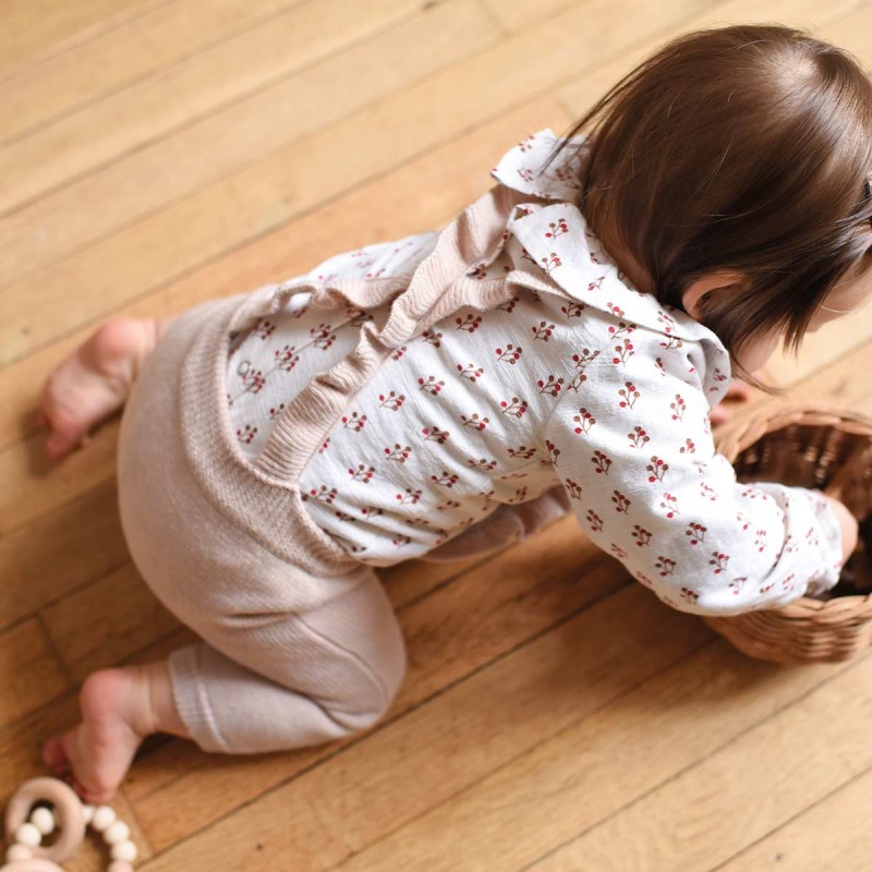 Ensemble de vêtements pour bébé fille à Coton et lin sans manches