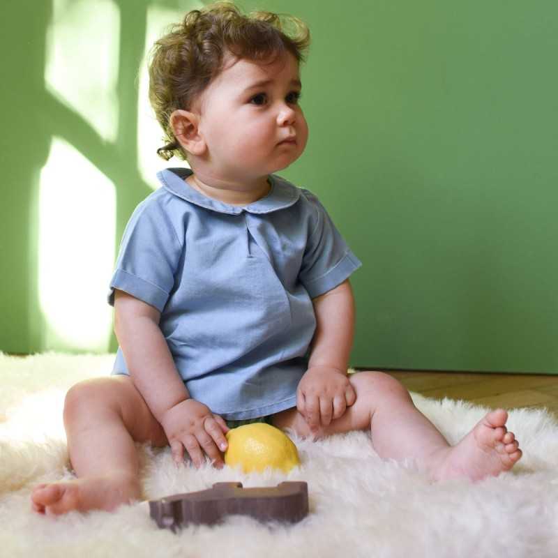 Abel blouse blue denim