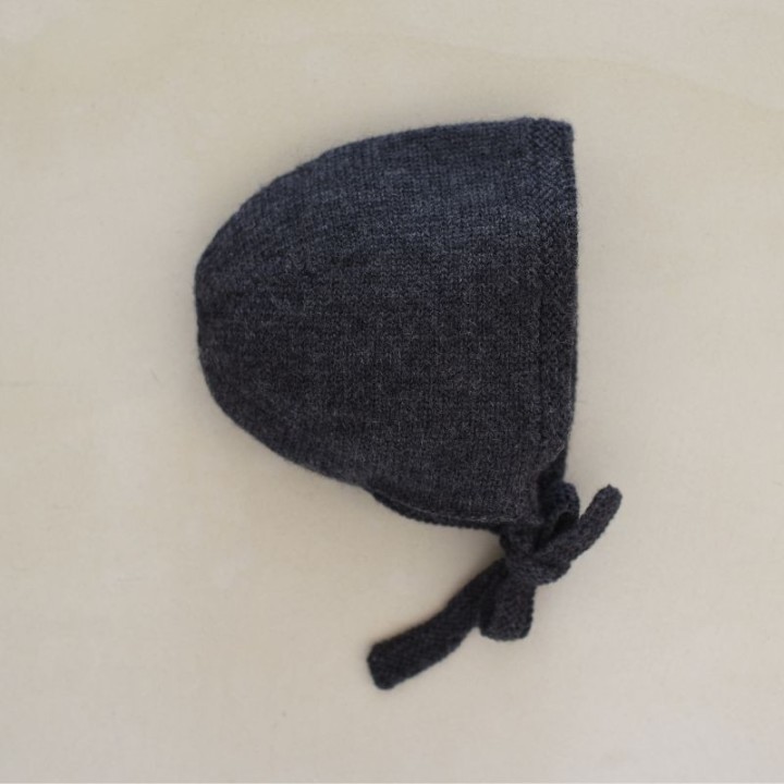 Clovis grey knit cap 100% wool - baby