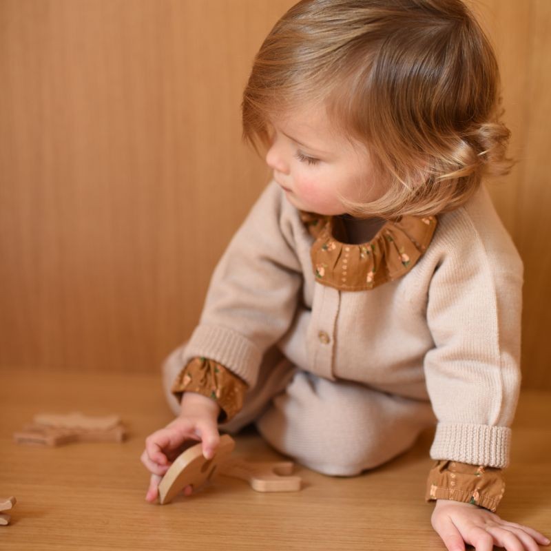 Cardigan Victorien rose...