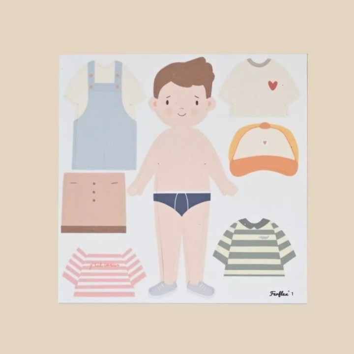 Jeu magnétique - Silhouettes à habiller garçons - Ferflex