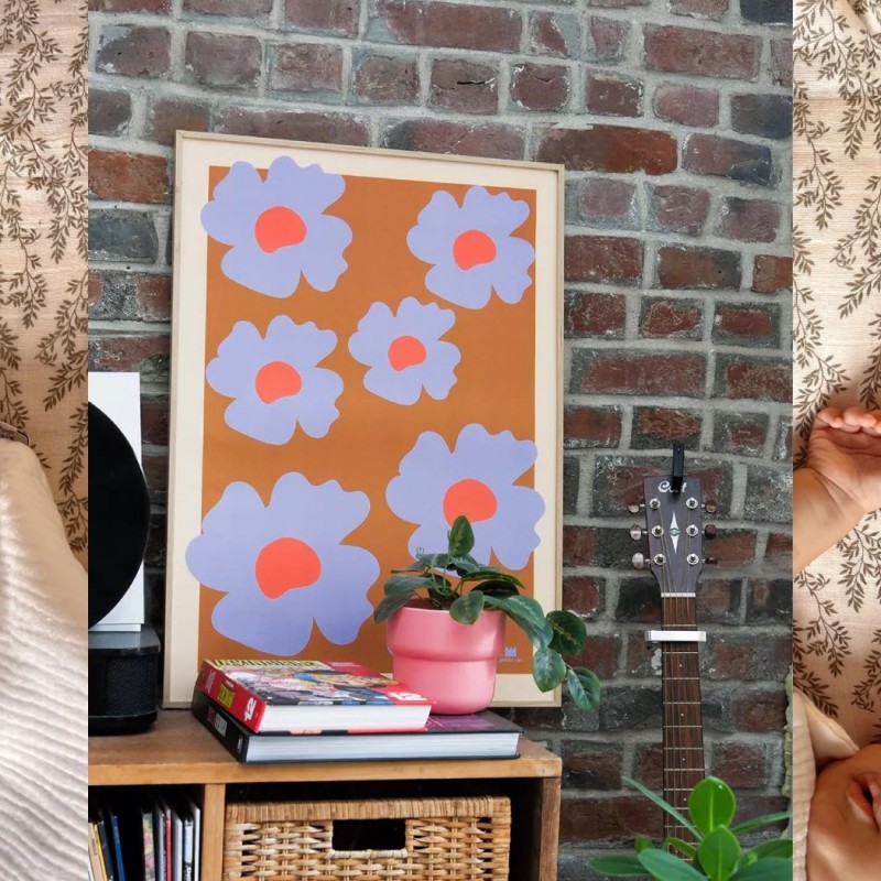 Grande affiche “Fleurs...