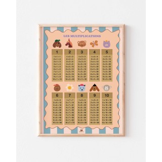 Affiche “Les Multiplications” 30x40cm - Ma Petite Vie