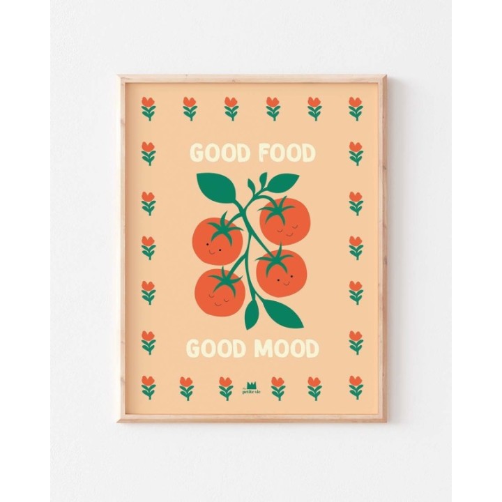Affiche “Good food good mood” 30x40cm - Ma Petite Vie