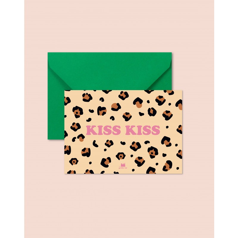Carte Amour “Kiss Kiss...
