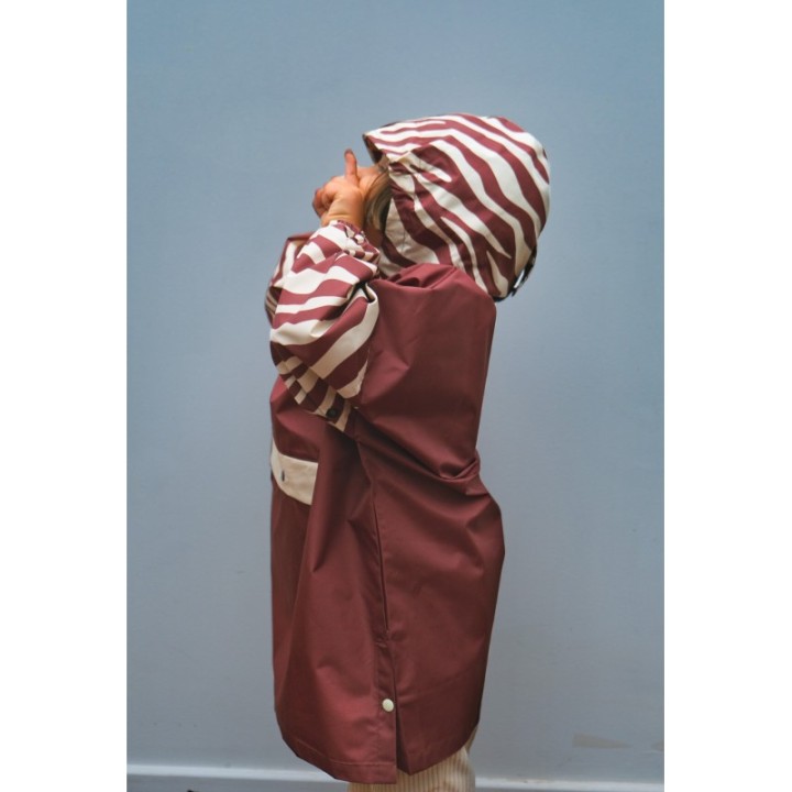 Poncho pluie long - Chocolate zebra - Poule Party