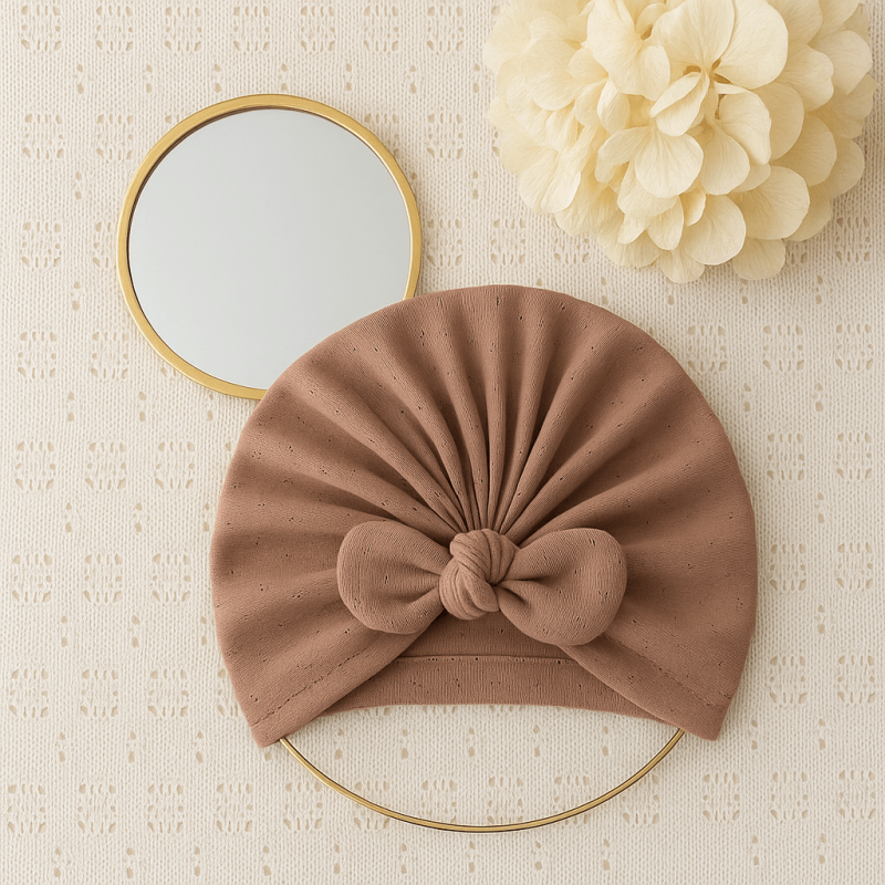 Turban jersey pointelle...