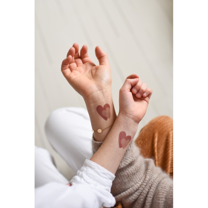 Tatouages coeurs éphémères - Phillie