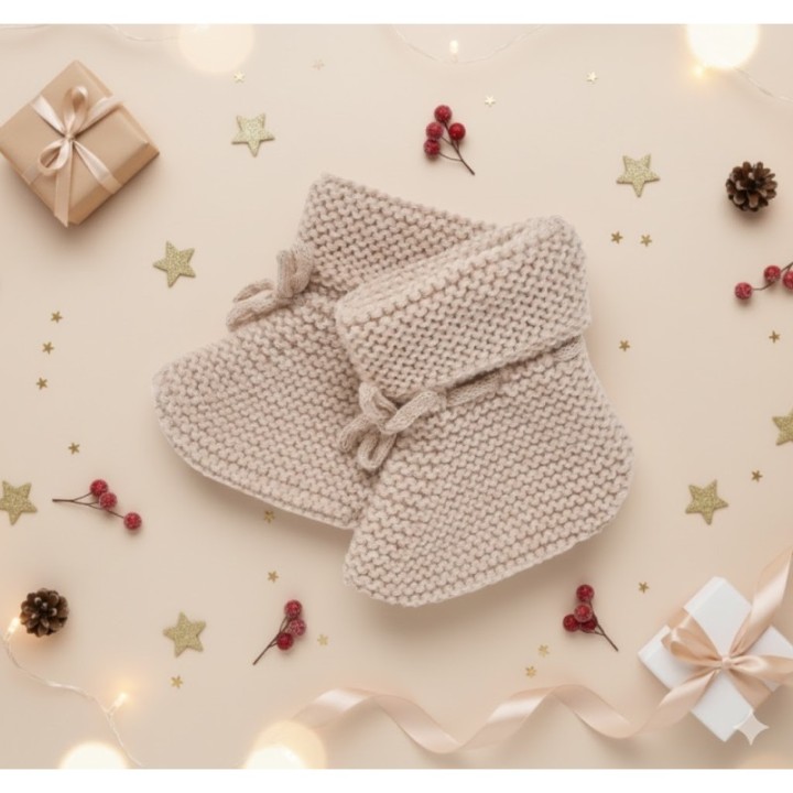 Socks powder pink knit 100% wool