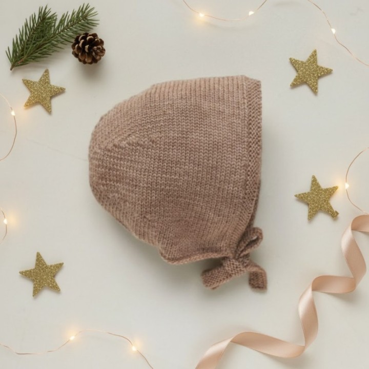 Béguin Clovis tricot beige chiné 100% laine