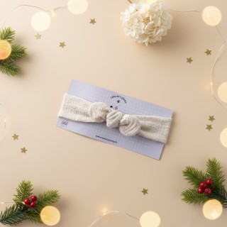 Bandeau broderie anglaise