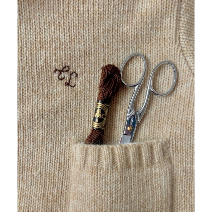 Burnous Anatole tricot beige 100% laine